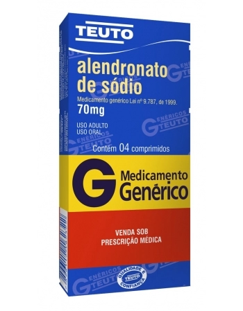 ALENDRONATO SODIO 70MG C/4 COMP