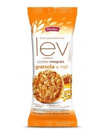 BISC LEV COOKIE INT GRANOLA MEL DP 8X40G