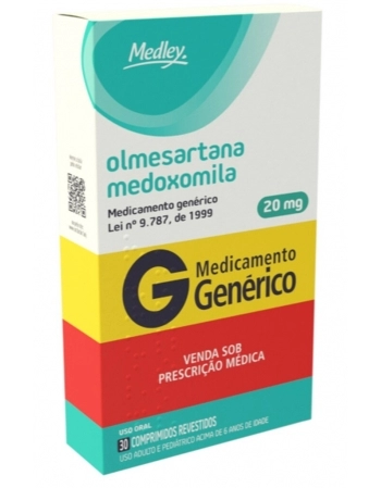 OLMESARTANA MEDOXOMILA 20MG C/30 COMP