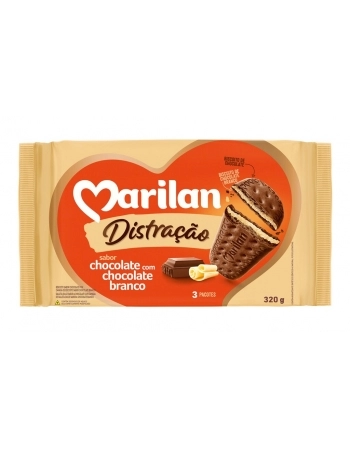 BISC DISTRACAO CHOCOLATE BRANCO 21X320G