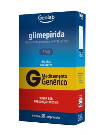 GLIMEPIRIDA 4MG C/30 COMP