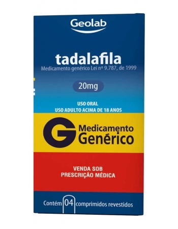 TADALAFILA 20MG C/4 COMP