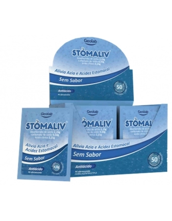 STOMALIV 2,15G+0,50G+2,15G SEM SABOR DISP C/ 50 ENV - GLM