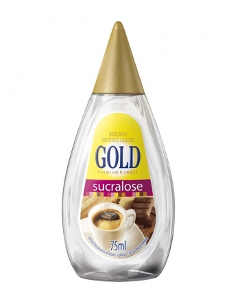 ADOÇANTE DIETETICO LIQUIDO SUCRALOSE GOLD 12X75 ML