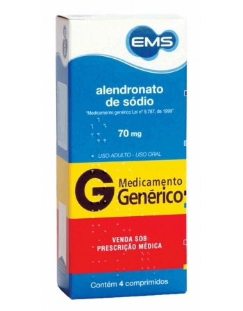 ALENDRONATO SODIO 70MG C/4 COMP