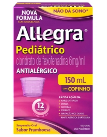 ALLEGRA PED 6MG/ML CUP C/150ML - SAN