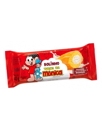 BOLINHO BAUNILHA RECHEIO BAUNILHA 6DP X20 UNDS C/40G