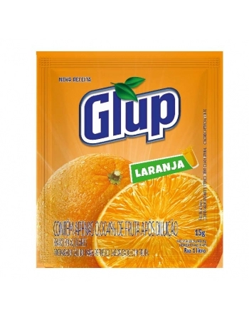 REFRESCO PO GLUP 4DP X 15UND C/15G LARANJA