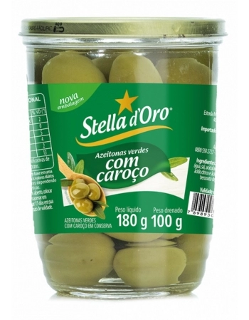 AZEITONAS VERDES COM CAROCO - POTE VIDRO 24X100G