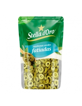 AZEITONAS VERDES FATIADAS STELLA D\`ORO 24X120G