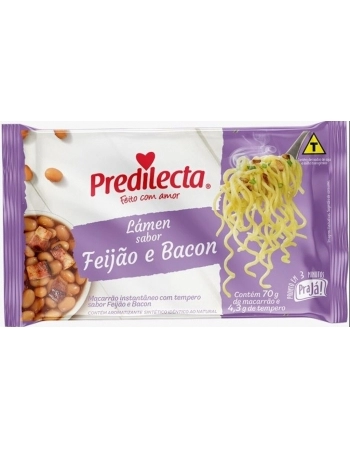 MACARRAO INSTANTANEO PRA JA SABOR FEIJAO E BACON 50X74,3G