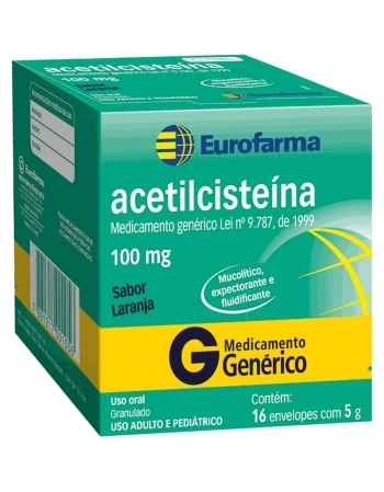 ACETILCISTEINA 100MG C/16 ENV