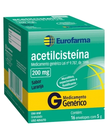 ACETILCISTEINA 200MG C/16 ENV