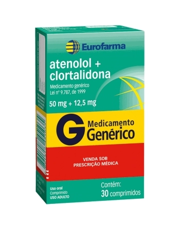 ATENOLOL+CLORTALID 50/12,5MG C/30 COMP