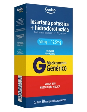 LOSARTANA POT+HIDRO 50+12,5MG C/30 COMP