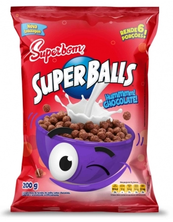 CEREAL SUPER BALLS CHOC 42X200 G