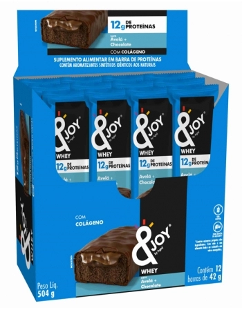 BARRA &JOY PROT WHEY AVELA + CHOCOLATE 6X12X42G