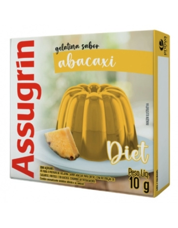 GELATINA ASSUGRIN DIET ABACAXI 24X10G