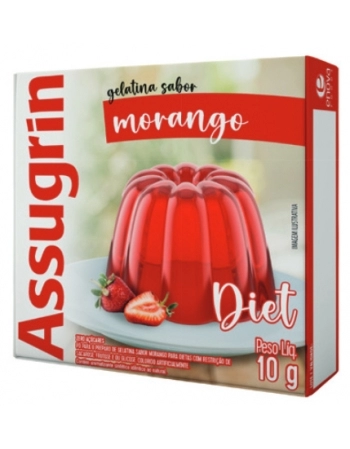 GELATINA ASSUGRIN DIET MORANGO 24X10G