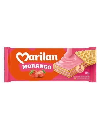 BISC WAFER MORANGO 40X115G