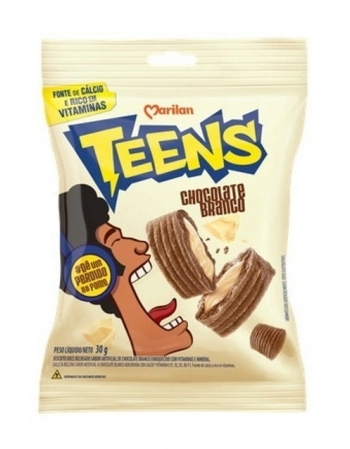 TEENS CHOCOLATE BRC 30G CX C/12 DP 8UNID