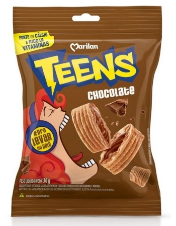 TEENS CHOCOLATE 30G CX C/12 DP 8 UNID