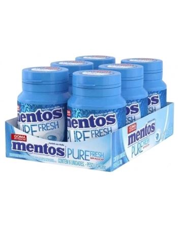 MENTOS GARRAFA PURE FRESH MINT 56G DP 6 UNID