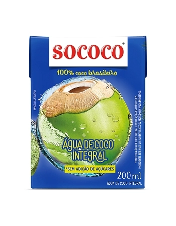 AGUA COCO INTEGRAL SOCOCO 24X200ML