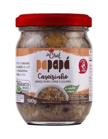 CASEIRINHO ORG PAPAPA - ARROZ FEIJAO CARNE LEG 6X180G