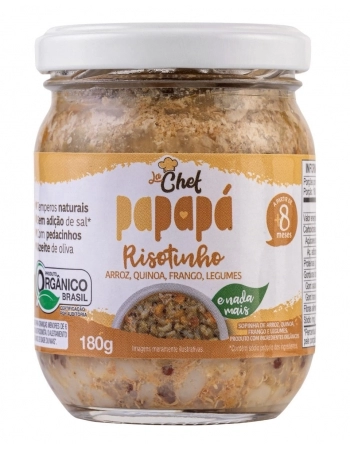 RISOTINHO ORG PAPAPA - ARROZ QUINOA FRANGO LEG 6X180G