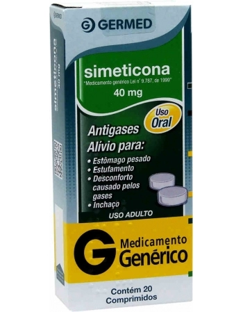 SIMETICONA 40MG C/20 COMP