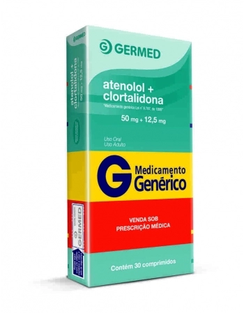 ATENOLOL+CLORTALID 50/12,5MG C/30 COMP