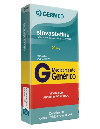 SINVASTATINA 20MG C/30 COMP