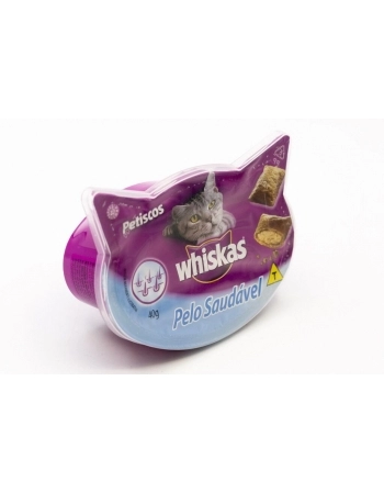 WHISKAS TEMPTATIONS PELO SAUDÁVEL 12X40G