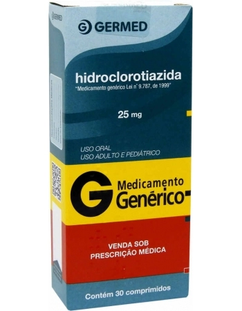 HIDROCLOROTIAZIDA 25MG C/30 COMP