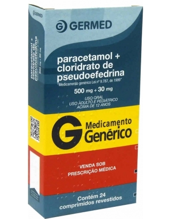 PARACETAMOL+CLO PSEUD 500+30MG C/24