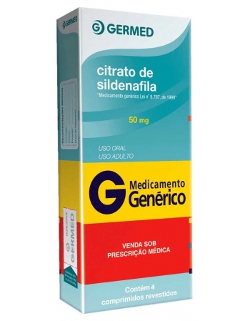 CITRATO SILDENAFILA 50MG C/4 COMP