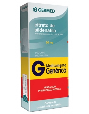 CITRATO SILDENAFILA 50MG C/8 COMP