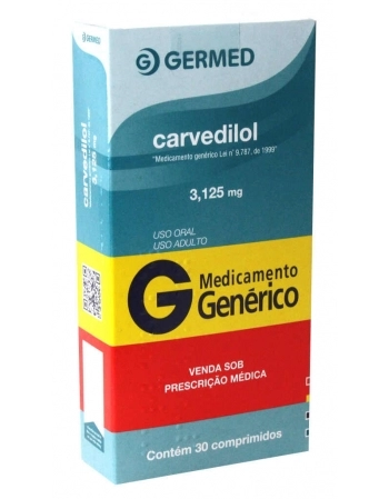 CARVEDILOL 3,125MG C/30 COMP