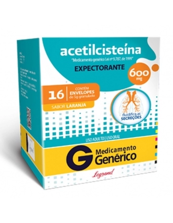 ACETILCISTEINA 600MG C/16 ENV 5G