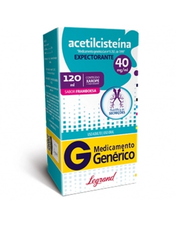 ACETILCISTEINA 40MG/ML XPE C/ 120ML